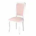 Стул деревянный дезире 41, массив бука, эмаль белая бледно розовый