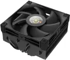 DEEPCOOL AN400 LGA1700/1200/115X/AM5/AM4 низкопрофильный 52,5 mm (27шт/кор, TDP 150W, PWM, Fan 120mm, 4 тепл. Трубок, Copper Base, White LED, черный) RET