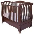 Кровать-диван для новорожденного ROYAL (NOCE (темн. орех))