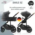 Детская коляска трансформер 2 в 1 Britax Roemer SMILE 5Z Midnight Grey с рождения, для детей весом до 22 кг, универсальная