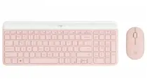 Комплект Logitech MK470, беспроводная клавиатура и мышь, розовый
