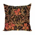 Подушка декоративная Золотые Ирисы Моррис 40х40 велюр
