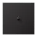JUNG LS1912 Dark Центральная плата, 1 пост, 1 тумблер, цилиндр метал. исполнение, AL12-0DR01