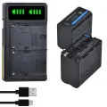 DuraPro 7800 мАч аккумулятор NP-F970 NP-F960 для камеры Sony, 2 Battery Set