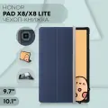 Чехол-книжка на Honor Pad X8, X8 Lite, Huawei MatePad T 10 (Хонор Пад Х8, Х8 Лайт), бренд Картофан, темно-синий