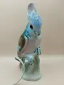 Винтажная старинная фарфоровая статуэтка светильник - ночник Какаду, Германия, 20 век.