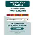 Орденская планка Росгвардии 1 степени