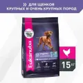Eukanuba корм для щенков крупных пород, курица 15 кг