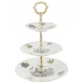 Bernadotte Чешский фарфор 3-х ярусная этажерка , коллекция Охотничьи сюжеты
