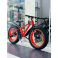 Fatbike Горный велосипед детский Фэтбайк GROM, 20*4.0 дюймов / подростковый для прогулки / скоростной, спортивный велик для подростков оранжевый