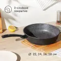 Сковорода из литого алюминия Pragma Kelkas 22 см с антипригарным покрытием