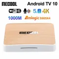 Mecool KM6 Смарт-ТВ-бокс 4K Ultra HD Android TV 10 HDR 4 ГБ 64 ГБ Google аутентификация 1000 м lan ATV медиаплеер