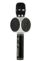 Караоке-микрофон YS-63 с Bluetooth, беспроводной со встроенной колонкой-динамиком (Черный с серебром)