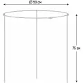 Кустодержатель GARDEN SHOW металлический D50 см, H75 см, оцинкованный