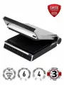 Гриль-пресс Polaris PGP 3003 Optimal Temp, индикатор температуры, антипригарное покрытие, цвет серебристый