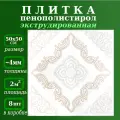 Плитка для потолка пенопластовая экструдированная с рисунком
