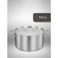 Кастрюля INDOKOR PROFESSIONAL нерж. сталь 11,1Л, 28Х18СМ с крышкой ZX-HC-28011