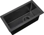 Мойка кухонная Zorg Light ZL R 230440 GRAFIT металлическая, прямоугольная, 23x44, врезные, черная
