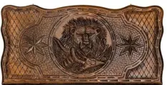 Нарды резные Лев с добычей, Mirzoyan
