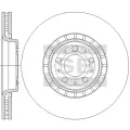 HI-Q SD6106 диск тормозной передний\ Volvo (Вольво) xc 90 2.4 / 2.5t / d5 / 3.0 02 (Комплект 2 штуки)