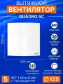 QUADRO 5C, Вентилятор осевой вытяжной с обратным клапаном D125, новинка!