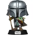 Фигурка Funko POP! головотряс Star Wars: Impressions Mandalorian with Grogu (Exc) 85188