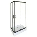 Душевой уголок Parly QZ71B N (70х100х195) низкий поддон, стекло прозрачное