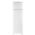 Узкий двухкамерный холодильник Бирюса 424 с верхней морозильной камерой, 205 л, белый,