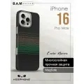 Карбоновый чехол на iphone 16 pro Max кевлар c Magsafe
