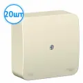 Коробка распределительная Schneider Electric Blanca 75x75x30 квадратная 2 ввода для открытого монтажа IP42 молочный (комплект из 20 шт)