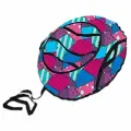 Санки-ватрушка Belon 70 см, принт-лоскутки, в пакете (СВ-002-ЛОСКУТКИ)
