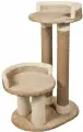 Игровой комплекс для кошек Шерстинка капучино с 2мя лежанками, 2 яруса
