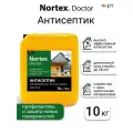 Антисептическая пропитка Нортекс Доктор, невымываемая защита дерева, бетона и кирпича, 10л