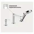 Смеситель на борт ванны Gappo G1103-8 белый/хром
