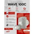 Вытяжной вентилятор бесшумный 100 серый WAVE 100С с обратным клапаном