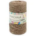 Пряжа ARACHNA Macrame Mini Lurex 4 шт. по 250 г 200 м 75% хлопок, 15% полиэстер, 10% люрекс №26 св. коричневый-золото