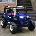 Детский электромобиль трактор HSD-6602, цвет синий, световое и звуковое сопровождение