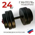 Гантель 24 кг разборная для фитнеса