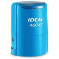Оснастка для печатей, оттиск D=42 мм, синий, TRODAT IDEAL 46042, корпус синий, крышка, подушка