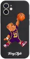 Черный силиконовый чехол для iPhone 12 Mini Tony Style баскетболист с мячом