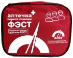 Аптечка ФЭСТ для школ и садов, с наполнением, текстиль, красная