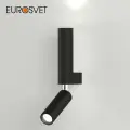 Бра / Настенный светильник Pitch Eurosvet 40020/1 LED, с поворотным плафоном, цвет черный
