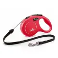 Flexi New Classic S 5м до 12кг поводок-рулетка трос, красный