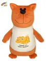 Штучки, к которым тянутся ручки/ Мягкая игрушка-антистресс Кот в футболке Рыжий кот удачу принесет