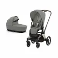 Детская коляска Cybex Priam IV Rosegold 2 в 1 Mirage Grey