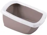 Лоток для кошек Imac Funny с высоким бортом бежевый 62 х 49,5 х 33 см (1 шт)