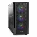 ExeGate EX295765RUS Корпус Miditower EVO-8227 (ATX, без БП, 2*USB+1*USB3.0+HD Audio, черный, 3 вент. с RGB подсветкой, боковая панель - закаленное стекло)