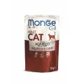 Влажный корм Monge Cat Grill для взрослых кошек с новозеландским ягненком - 85гр.×28шт.