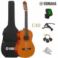 Классическая гитара Yamaha C40, цвет натуральный, размер 4/4. Подарок