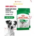Royal Canin Корм сухой для взрослых собак мелких размеров (до 10 кг) старше 8 лет, Mini Adult 8+, 2шт по 4кг